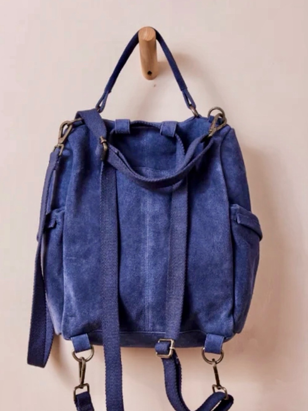 Free people Paint The Town Backpack / BellWeather Blue - Picture 6 of 8